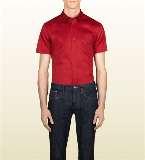 gucci short sleeve shirts|short sleeve dress shirts gucci.